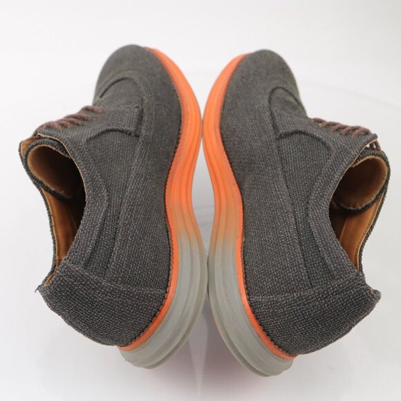 Cole Haan Mens Lunargrand Oxford Sneaker Size 10 Black Gray Denim Casual Shoe - Picture 8 of 14